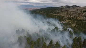 Wildfire from the top Video stock 86151790