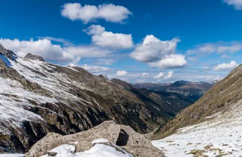 Wildgerlostal with Snow Stock Photos