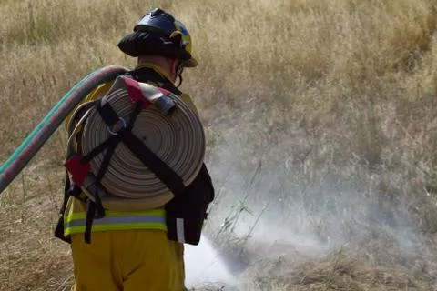 Wildland Firefighter Foto stock