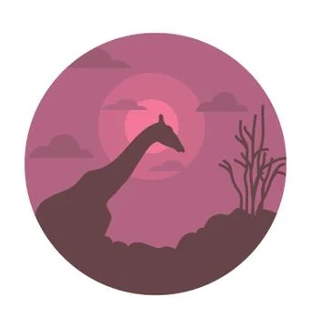 Wildlife Forest Vector Icon Stock Illustration