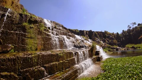 Wildlife waterfalls Stock Footage 124153502