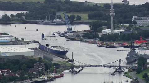 Wilhelmshaven Docks Stock-Footage 65380424