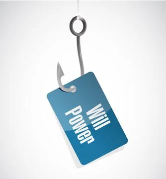 Will power hook sign concept illustration Stock Illustration