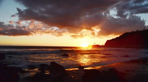 Will Rogers Beach Stock Footage 27734033