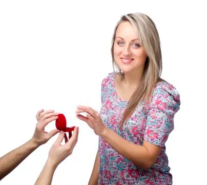 Will u marry me Stock Photos