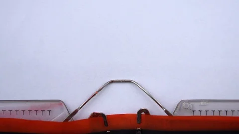 Will you marry me? - phrase printed on an old typewriter in red letters Video stock 126777402