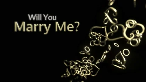 Will You Marry Me - Romantic Proposal in 4K Stock Footage