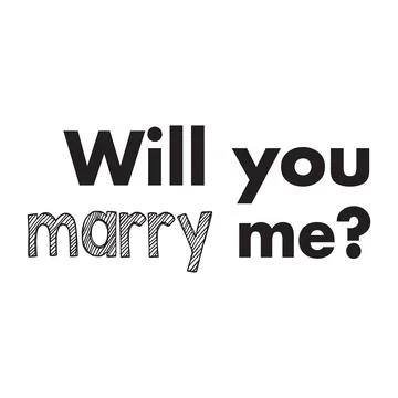 Will you marry me typography t-shirt design, tee print, t-shirt design Stock Illustration