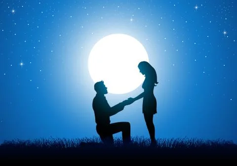 Will You Merry Me Stock Illustration