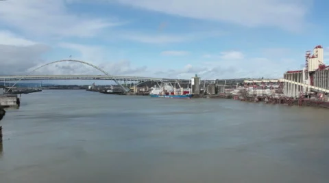 Willamette River Stock Footage 2809335