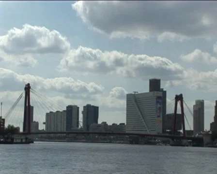 Willemsbrug Rotterdam Stock Footage 8336299