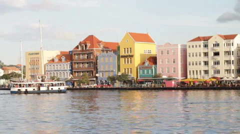 Willemstad Ferry docking Stock Footage 997784