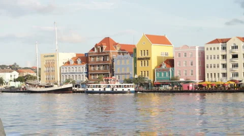 Willemstad Ferry Stock Footage 997750