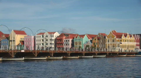 Willemstad, Netherlands Antilles Stock Footage