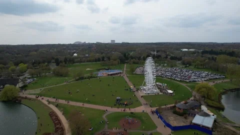 Willen Lake and Park which is located Stock Video Pond5