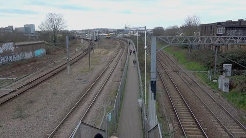 Willesden Junctioin Station Stock Footage 124226794