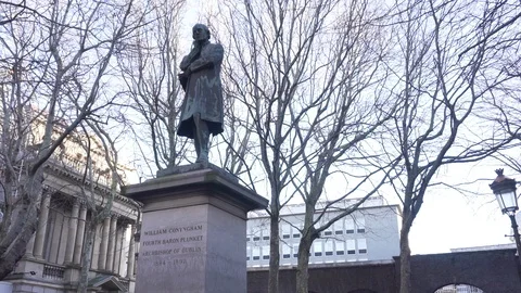 William Conyngham Plunket Statue, Dublin Stock Footage 124127202