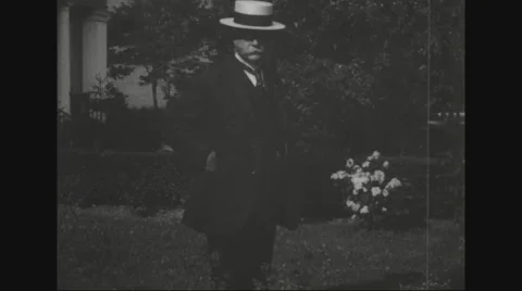 William Cox Redfield getting into car Stock Footage 43311308