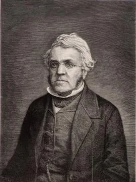 William Makepeace Thackeray Stock Illustration