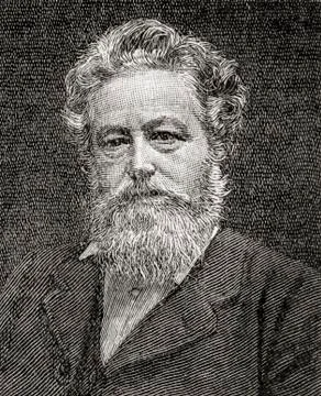 William Morris, 1834 - 1896. English Textile Designer, Poet, Novelis Stock Photos