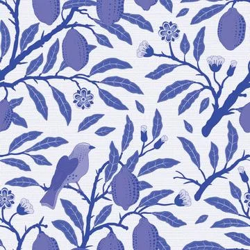 William Morris pattern. Design for fabric, textile, paper. Stock Illustration