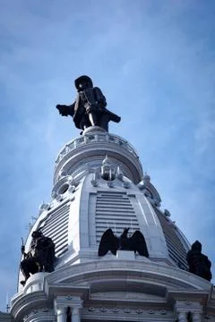 The William Penn statue Stock Photos