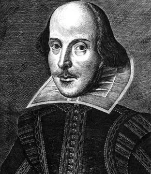 William Shakespeare engraving Stock Photos
