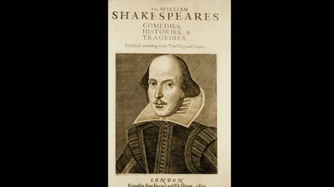 William Shakespeare (Silent) 스톡 동영상 135928141
