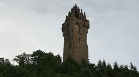 William Wallace monument Stock Footage 12675163