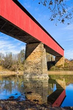 The Williams Covered Bridge Stock Photos