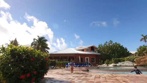 Williams Town Pool Seas Bahamas Stock Footage 101658574