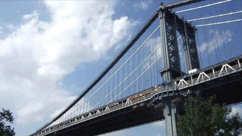 Williamsburg bridge in 2013 Stock Footage 102044717