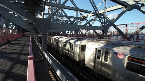 Williamsburg Bridge Stock Footage 60936900