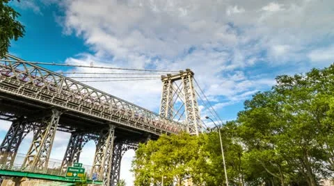 Williamsburg Bridge in NYC (editorial) Stock Footage 11981636