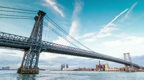 Williamsburg Bridge in NYC Stock Footage 11968319