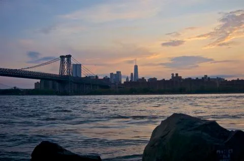 Williamsburg Bridge Stockfoto's