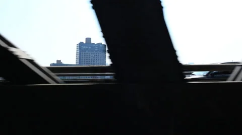 Williamsburg Bridge Side Car Mount NYC 動画素材 29645029