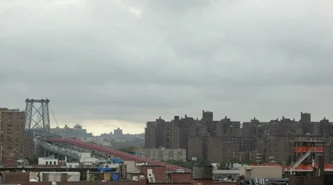 Williamsburg bridge time-lapse Video stock 8775631
