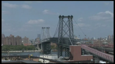 Williamsburg Bridge TimeLapse HD Stock Footage 489550