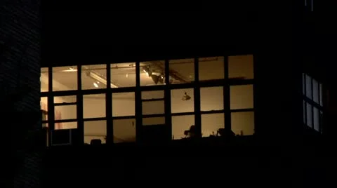 Williamsburg, Brooklyn, Night Loft Stock Footage 22160044