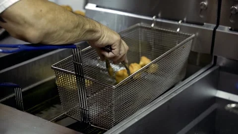 Williamsburg Brooklyn Slow Motion Hand tongs Zeppole Stock Footage 252330752