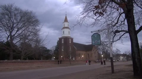 Williamsburg Church 動画素材 47854254