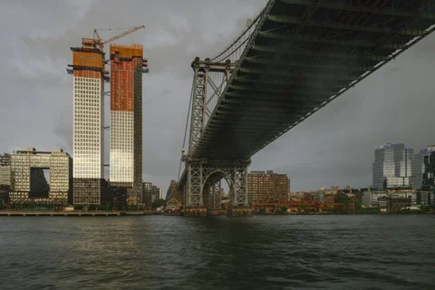 Williamsburg East River Hyperlapse (Four of Six) Stock Footage 250424746