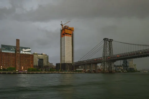 Williamsburg East River Hyperlapse (Three of Six) Stock Footage 250424705