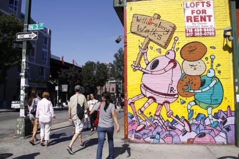 Williamsburg Walking 스톡 사진