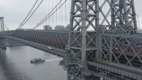Williamsburgh Bridge, New York, New York 2022 Stock Footage
