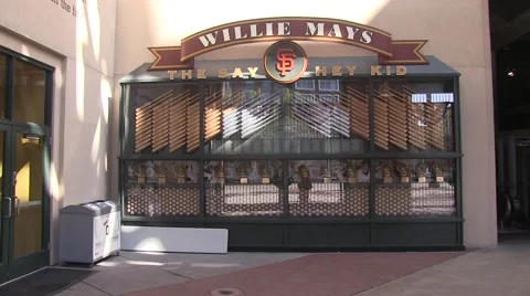 Willie Mays wall Video stock 49125134