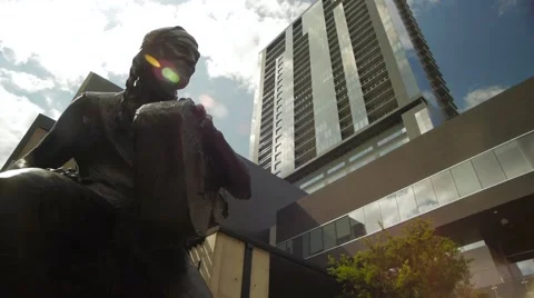 Willie Nelson Statue 스톡 동영상 53204443