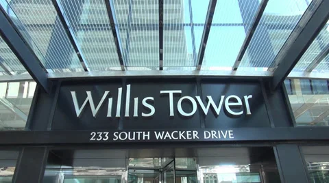 Willis Tower former Sears Tower Stock Footage 34542489