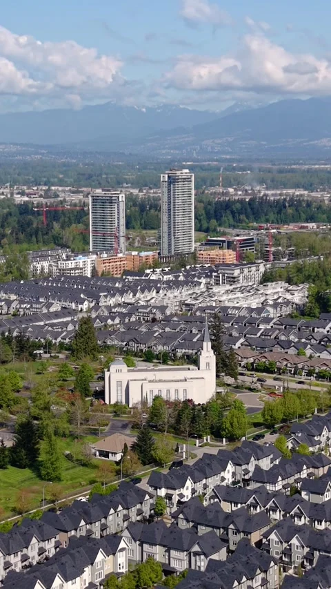 Willoughby New Build Suburb Area - Township of Langley - British Columbia - Video stock 341662340